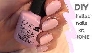 How To Do Your Own Shellac Nails At Home [upl. by Hpeseoj381]