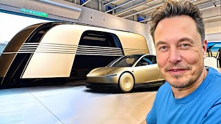 Elon Musk  quotJe Change Officiellement Le Transport En 2025 Avec RoboVan Et RoboCabquot [upl. by Burbank816]