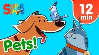 Our Favorite Songs About Pets  Kids Songs  Super Simple Songs [upl. by Soni576]