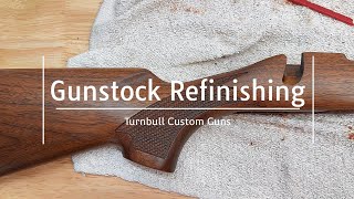 Rifle Stock Refinishing With Turnbull Custom Guns [upl. by Ahsonek]