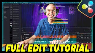 Complete Guide To Editing In Davinci Resolve 19  Watch Me Edit A Video From Start To Finish [upl. by Marx461]