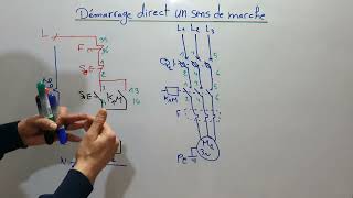 Théorique démarrage direct 1 sens de marche avec youssef technicien [upl. by Fiden]