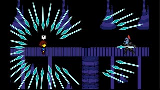 Frisk VS Hard Mode Undyne  Undertale Sprite Animation [upl. by Fields]