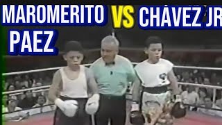 LA INCREÍBLE PELEA DE BOX ENTRE LOS HIJOS DE 2 LEYENDAS DEL BOXEO Maromerito Paez VS Chávez JR [upl. by Llennoj]