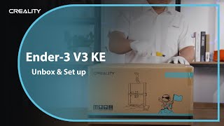 Unboxing  Ender3 V3 KE Unboxing Assembly and First Print Guide [upl. by Birdt884]