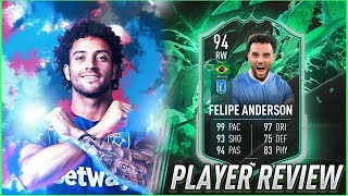 ⭐ES ZURDO 94 FELIPE ANDERSON METAMORFICAS SBC SHAPESHIFTERS PLAYER REVIEW FIFA 22 [upl. by Karlin]