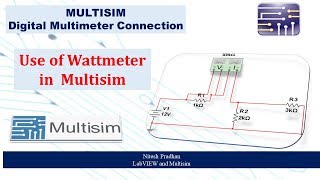 Use of Wattmeter In Multisim [upl. by Anahsirk]