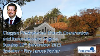 Claggan Presbyterian Church Communion and Remembrance Service Sunday 12th November 2023 [upl. by Kenna]