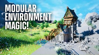 The 3D Artists Guide to Modular Environments  Unreal Engine Environment Breakdown [upl. by Elke]