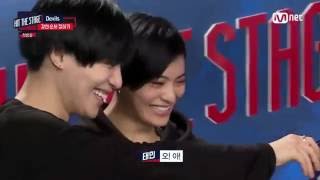 Eng Sub Hyoyeon tricks Taemin through his japanese dance partner Hit the Stage EP01 Cut [upl. by Galven908]