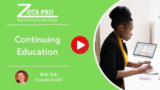 Continuing Education  ZOTA Professional Training [upl. by Mandell]