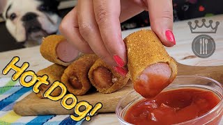 Пържен ХотДог Хрупкав и Вкусен  CRUNCHY HOT DOG ROLLS [upl. by Gnart368]