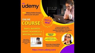 Udemy Course Small Business Grant READINESS amp WRITING Intensive [upl. by Anyel]