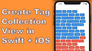 Tag CollectionView in Swift 5 Xcode 11  IOS for Beginners 2020 [upl. by Hintze]