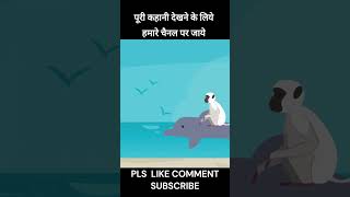 Dolphin Aur Bandar  One Minute Story  Funny Story  funnystory [upl. by Anerual999]