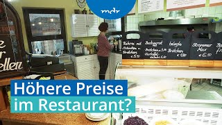 Höhere Mehrwertsteuer in der Gastronomie Werden Gerichte nun teurer  MDR THÜRINGEN JOURNAL  MDR [upl. by Asillam]