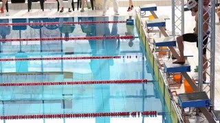 Steffen Deibler und Paul Biedermann  100m Schmetterling Hasenrennen  Schwimmfest Halle 2016 [upl. by Odnesor]