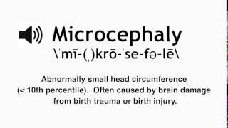 How to Pronounce Microcephaly [upl. by Cupo]