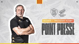 Vannes  Provence Rugby  le point presse [upl. by Chamkis]