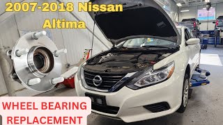 20072018 Nissan Altima rear wheel bearing replacement in detail [upl. by Attiuqehs]