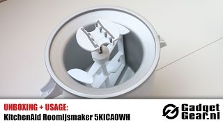 Unboxing amp Usage KitchenAid Roomijsmaker 5KICA0WH [upl. by Nipsirc]