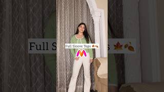 Full Sleeve Tops from Myntra Myntra Tops Haul youtube haul myntra shorts trending [upl. by Atinauq]