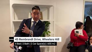 Live Auction  45 Rembrandt Drive Wheelers Hill [upl. by Orutra]