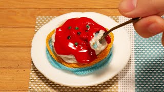 Too cute wool spaghetti  Stop motion Cooking  ASMR  Miniature [upl. by Vasyuta]