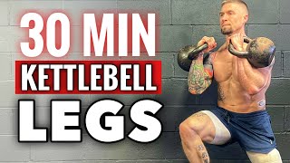 Follow Along Kettlebell ONLY Leg Workout You wont be walking after this one [upl. by Ecirtram622]