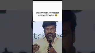 Chiranjeevi About Koratala Siva chiranjeevi koratalasiva ntr devara2 shortfeed [upl. by Jabon]