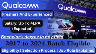 Qualcomm Recruitment 2024  Qualcomm jobs for freshers 2023  Qualcomm jobs for freshers 2024 [upl. by Warms123]