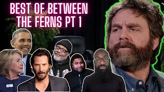 Between Two Ferns Part 1 Reaction Deadpan Humor and Awkward Exchanges with Celebrities [upl. by Ahsiakal]