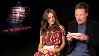 Benedict Cumberbatch amp Keira Knightley FUNNY INTERVIEW [upl. by Elleiram699]