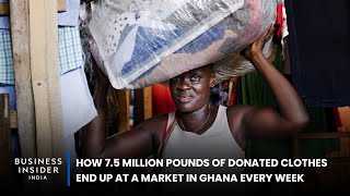 How 75 Million Pounds Of Donated Clothes End Up At A Market In Ghana Every Week  World Wide Waste [upl. by Chong]