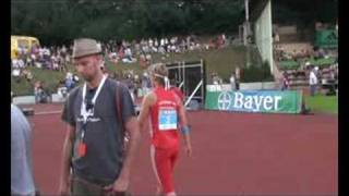 Leverkusen Steffi Nerius beim BayerLeichtathletikMeeting 30072008 [upl. by Hazrit]