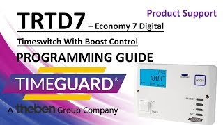 Timeguard TRTD7 Programming Instructions Old Model [upl. by Atiuqal419]