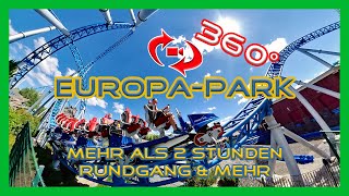 Europa Park 360 Grad Rundgang durch den Freizeitpark nach 1 Corona Lockdown 2020 POV 360Video [upl. by Crofton753]