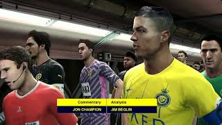 PES 2024 AlNassr VS Borussia Dortmund PC Gameplay 25 [upl. by Essilevi]