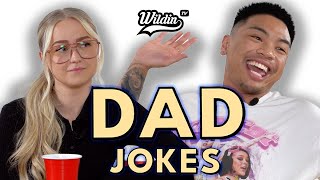 Dad Jokes  Bottoms Up  CARRIE vs JOSH 🤣 [upl. by Acirderf]