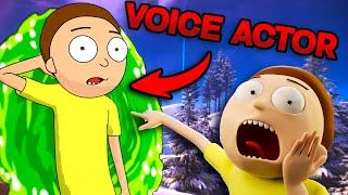 I paid Mortys VOICE ACTOR to play Fortnite with me [upl. by Adnih]