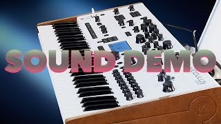 MODULUS  MODAL 002 Synthesizer Sound Demo  Music Store [upl. by Oguh]