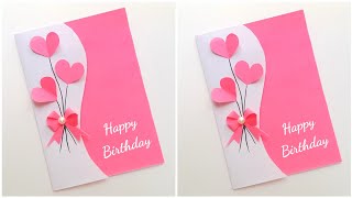 Easy Beautiful 🤩 Birthday Card 2022 • Birthday greeting card for bestfriend • handmade birthday card [upl. by Jamil754]