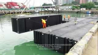 Containerized Pontoon System CPS and Rigid Pontoon Connector RPC [upl. by Euqinemod526]