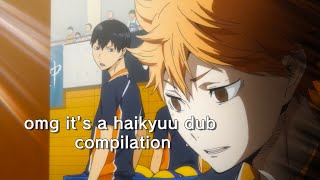 this is a gigantic haikyuu dub compilation [upl. by Hermon]