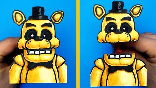 10 Amazing FNaF Paper Craft and Doodles for FANS [upl. by Alberta]