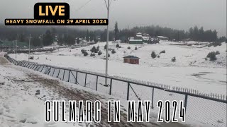 Gulmarg Heavy Snowfall today  Gulmarg trip in May 2024 [upl. by Savil]