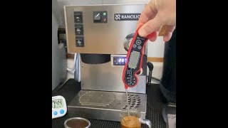 2024 video 1 Rancilio Silvia wPID  223F shot in cup 160165F 9 bar Ceado E5P espresso WDT [upl. by Anse]