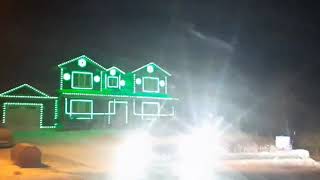 Christmas Lights in Sync with Thunderstruck Torbay NL [upl. by Roon]