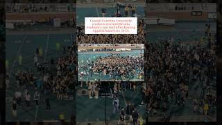 Coastal Carolina University students stormed Brooks Stadium after beating Appalachian State [upl. by Ethben65]