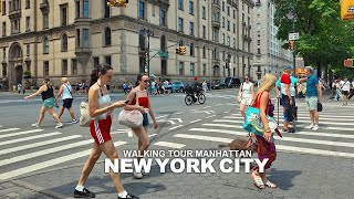 NEW YORK CITY TRAVEL 84  WALKING TOUR MANHATTAN Upper West Side 72nd Street Columbus Avenue 4K [upl. by Icart719]